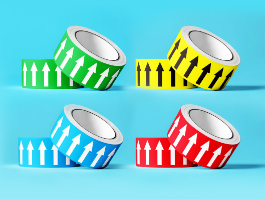 化工管道物质名称不干胶