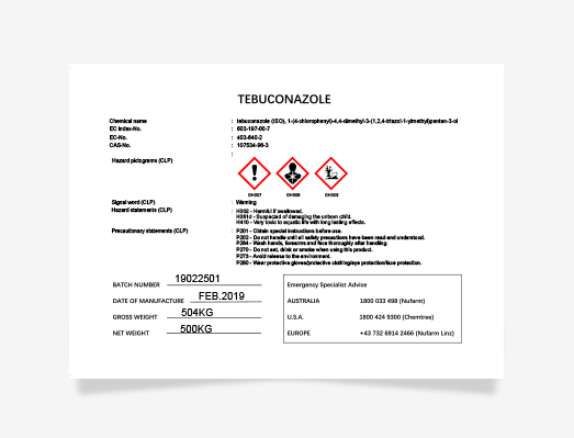 戊唑醇危化品标签