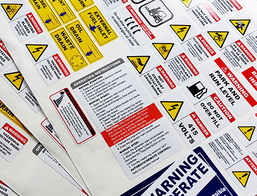 俄罗斯出口发电机组贴纸套装