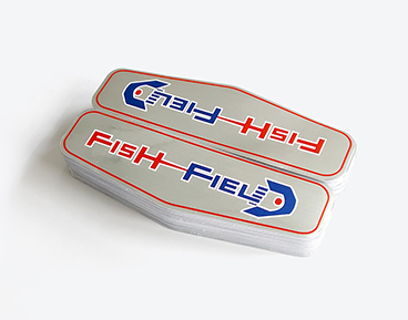 拉丝银仿金属标签