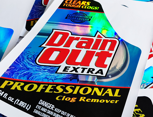 镭射高端机油桶标签